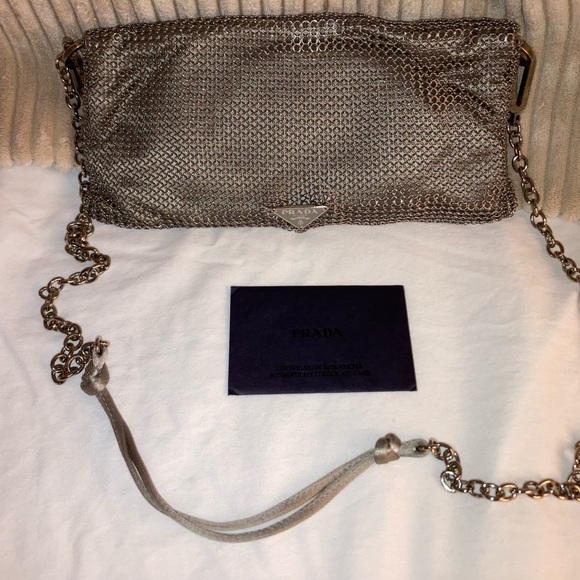Prada silver mesh evening bag - Picture 11 of 12